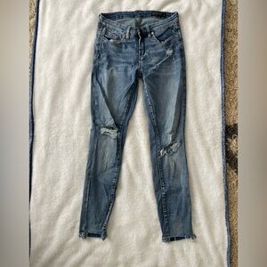 Blank NYC Blue Ripped Skinny Jeans